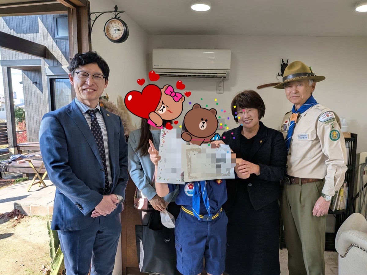 糸島の男の子からヘアドネーション